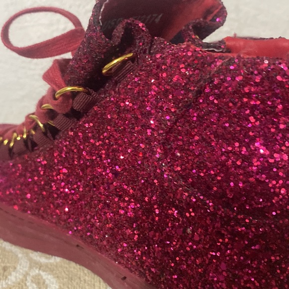 NEW Encore FIESSO💕sparkle high-tops 10/10.5+💙Barbie ornament/keychain - Picture 11 of 14